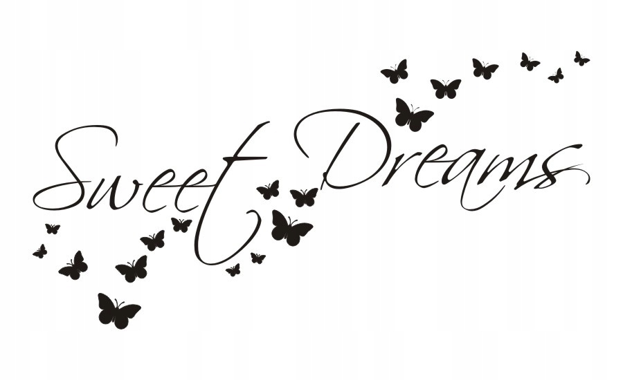 

Napis na ścianę, naklejka - Sweet Dreams - 48