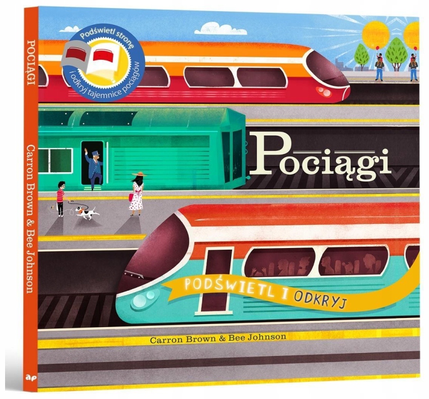 Pociągi. Podświetl i odkryj