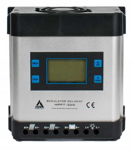 Solarny regulator ladowania MPPT 30A LCD KAMPER