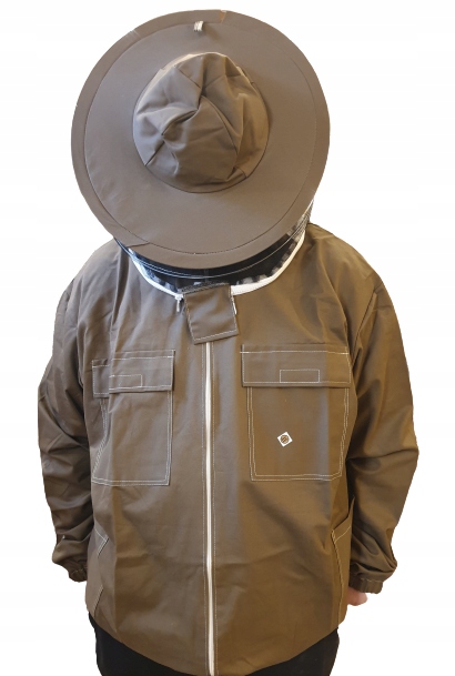 Mikina s kloboukem, hnědá, velikost S