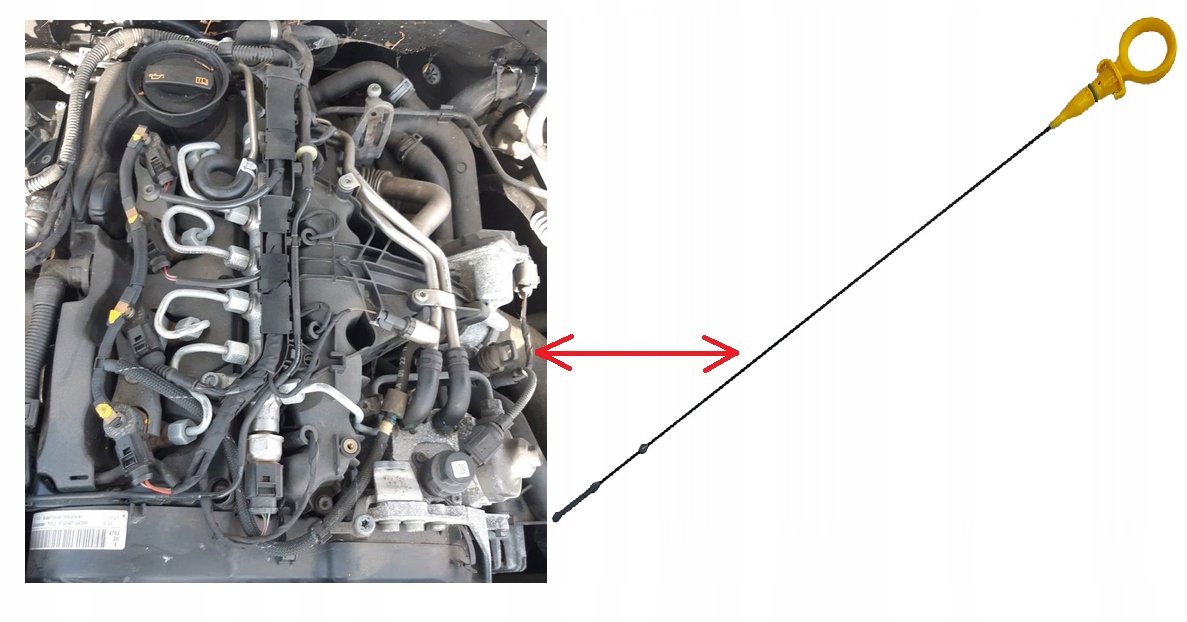 Bagnet 2.0 TDI AUDI A4 B8 A6 C7 A7 2010- Numer katalogowy oryginału 03L 115 611 M