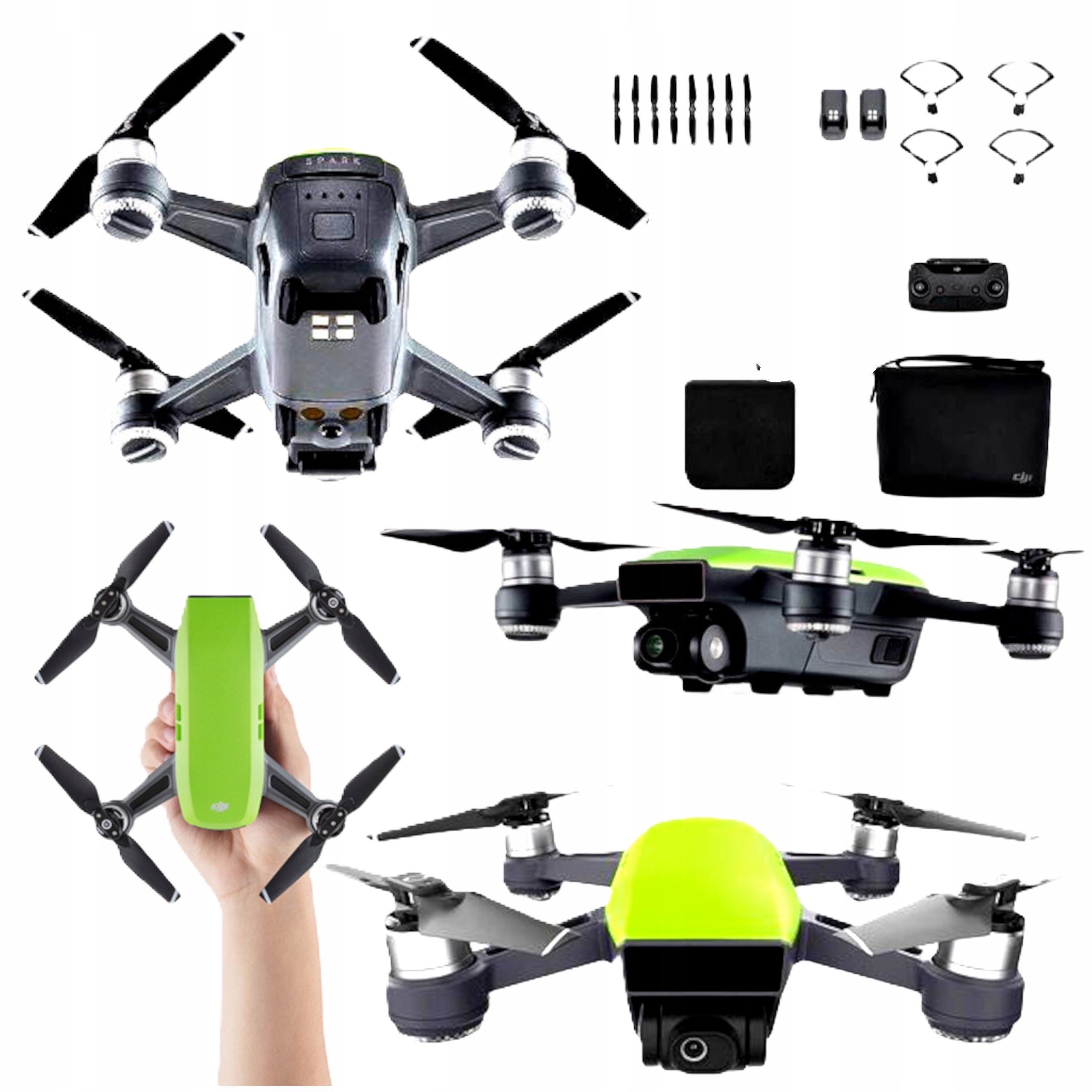 Dron s kamerou Dji Spark mini fly WiFi 2000 m 1480 mAh vyhýbání se překážkám