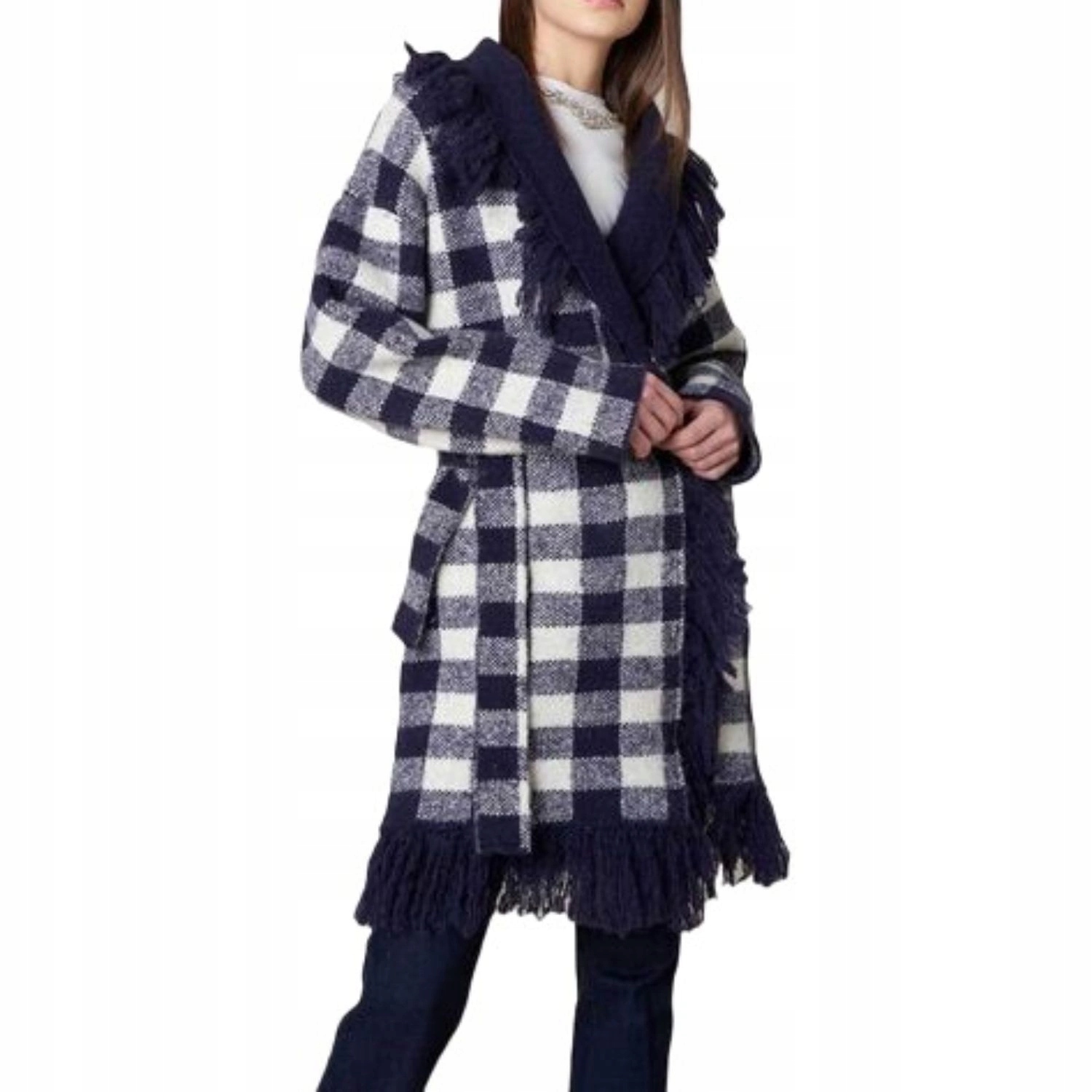 Dámský svetr Silvian Heach dámský dlouhý kardigan teplý přehoz vel.