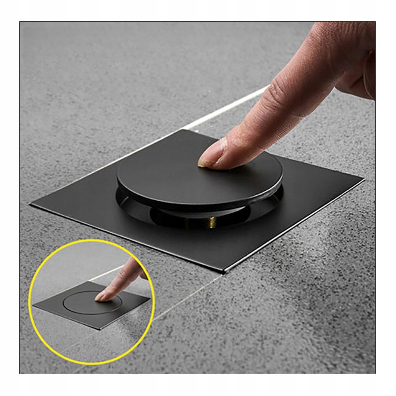 Kratka ściekowa 10x10 pionowy blokada Dezodorant