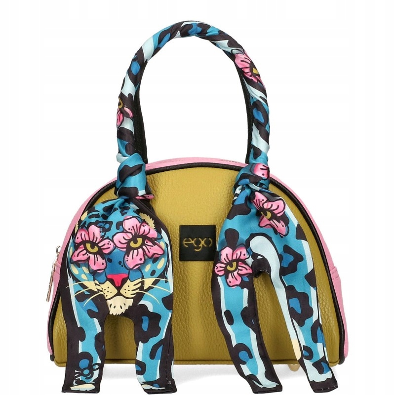 Dámská kožená kabelka Ego Kufřík Premium Wild Flower Crossbody Malá