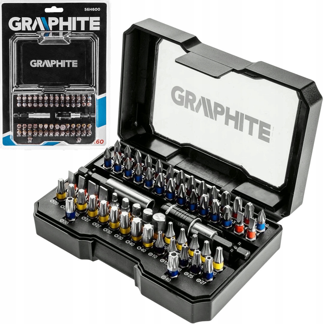 

Graphite Zestaw Bitów W Kasecie Bity 60szt. 56H600