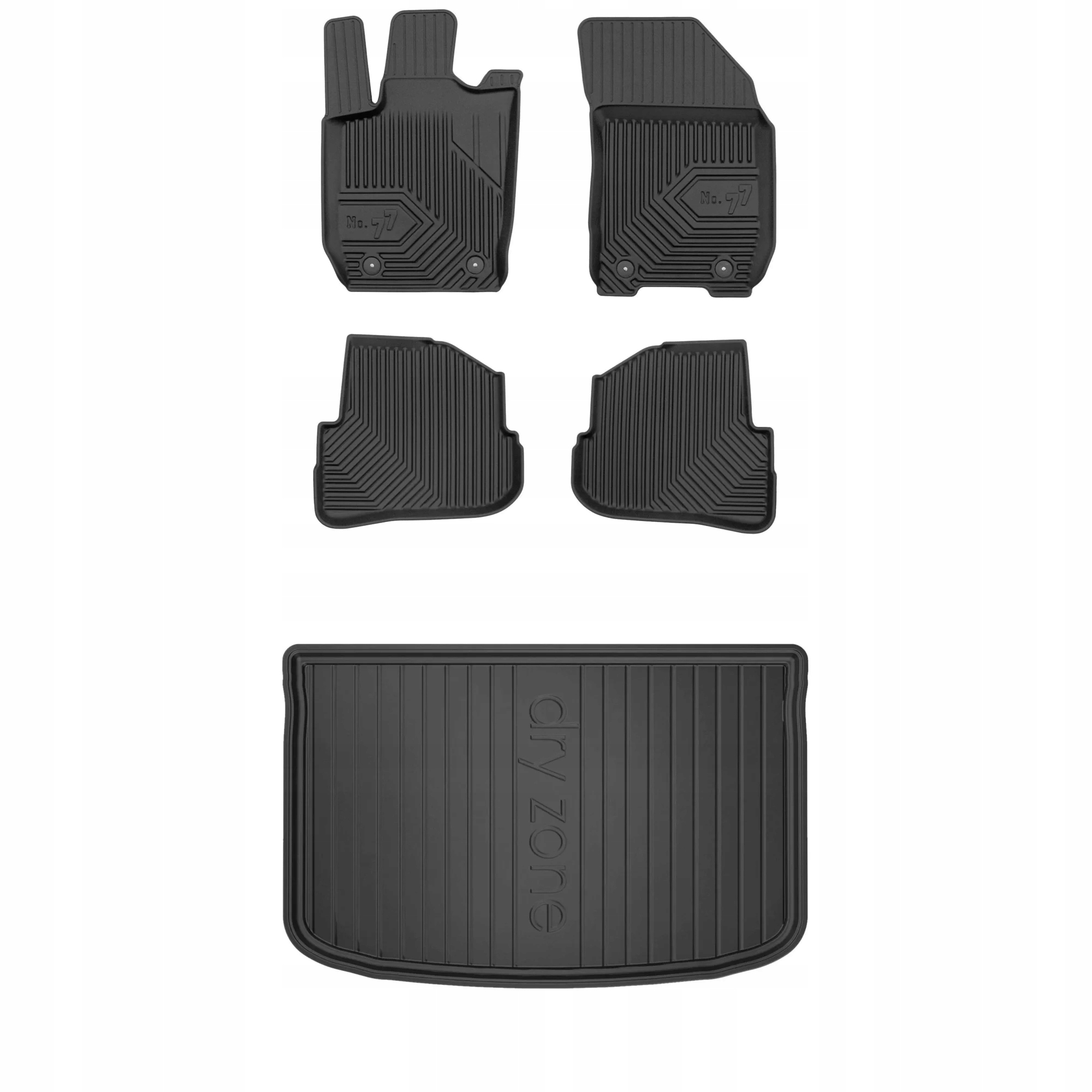 Gumová sada kobercov a rohoží Audi A1 Sportback 8X 2012-2014 Hatchback, pr