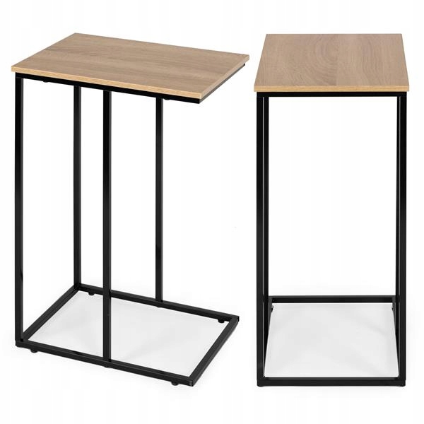 Mobilní boční pomocný stolek pod notebook, kovová konstrukce ModernHome