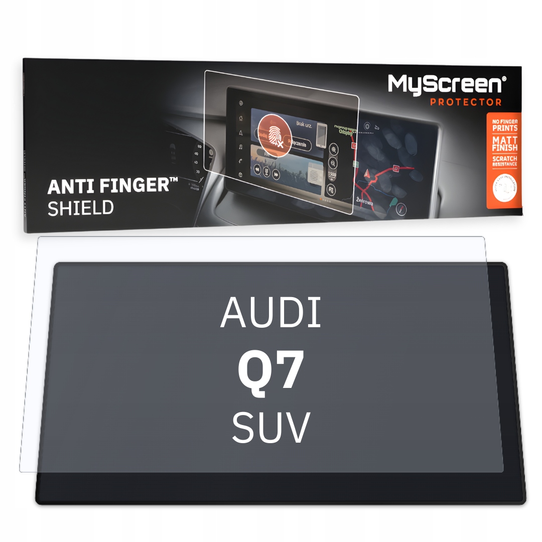 Matná fólie pro Audi Q7 Suv 2019 Přední Střední Ovládací Panel MyScreen