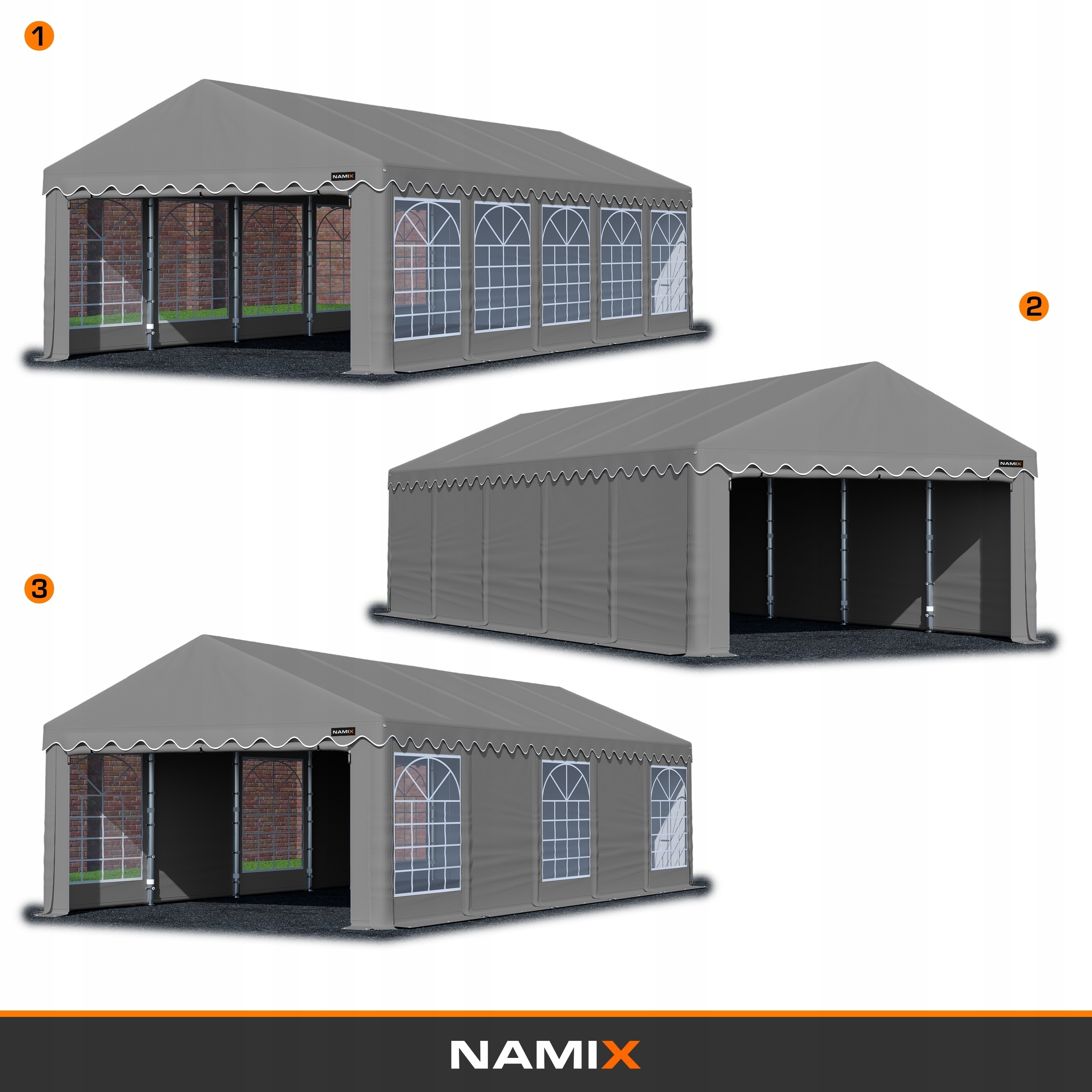 Намет BASIC 4х8 складський РІЗНІ КОЛЬОРИ Виробник НАМІКС