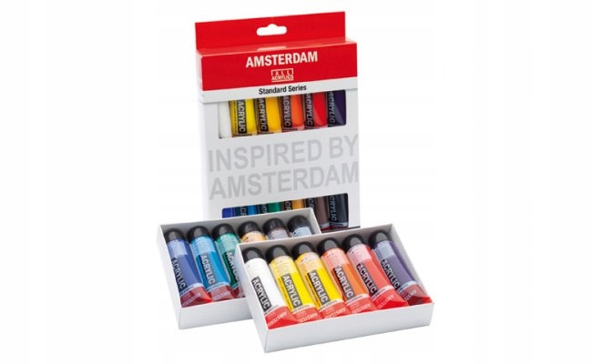 Sada Barvy Amsterdam Acrylic 12 x 20ml