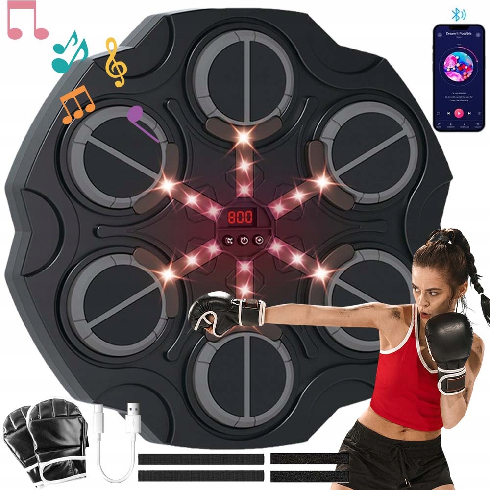 Hudební Boxovací Stroj Pro Děti S Tréninkovou Usb Boxovací Stěnou