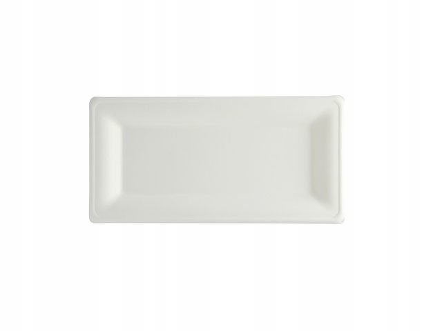 

Talerze z trzciny cukrowej 26 x 13 x 1,5 cm 50 szt