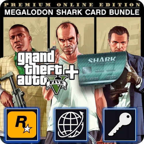 GTA V Premium Edition & Shark Card Bundle (PC) Rockstar Klucz Global