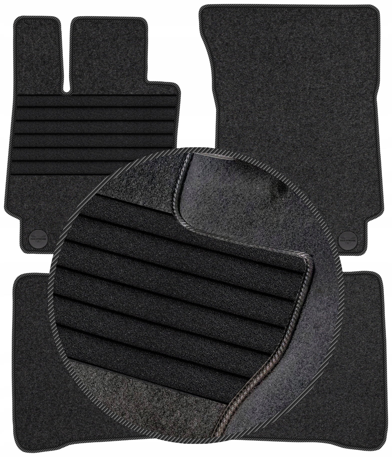S-Class W221 Short 2005-2013 Velurové stěrače do auta Vyztužené