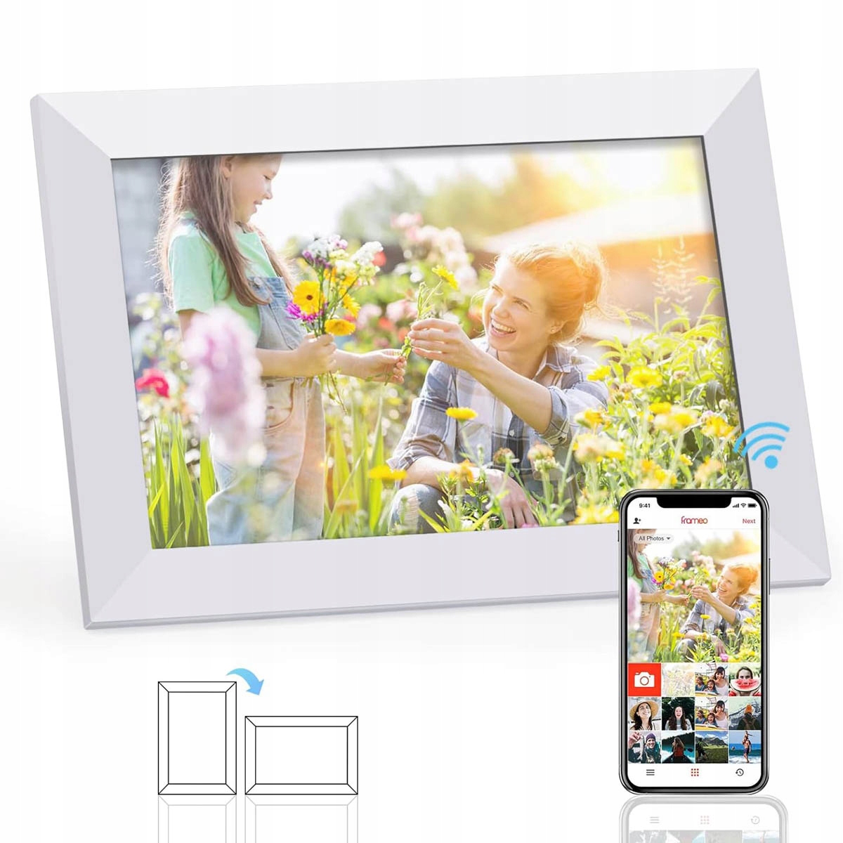 Digitální rámeček na fotografie 1280*800 Ips dotykový displej 32 Gb WiFi