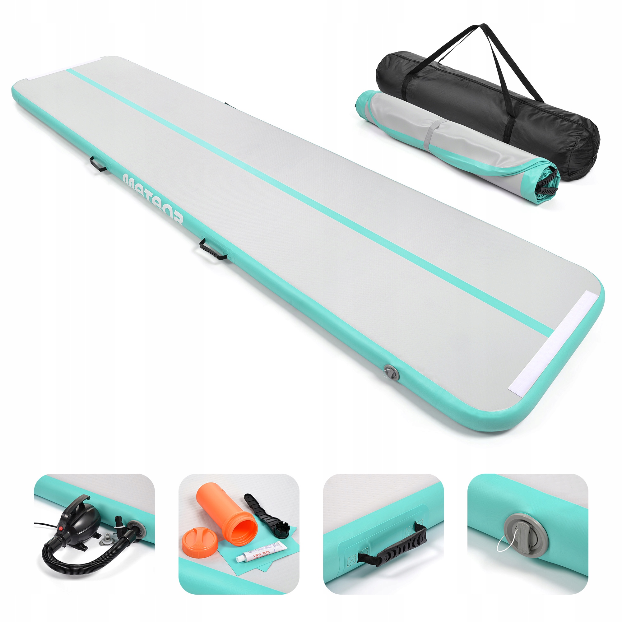 Nadmuchiwana Ścieżka Akrobatyczna Mata Gimnastyczna Airtrack Meteor 400cm