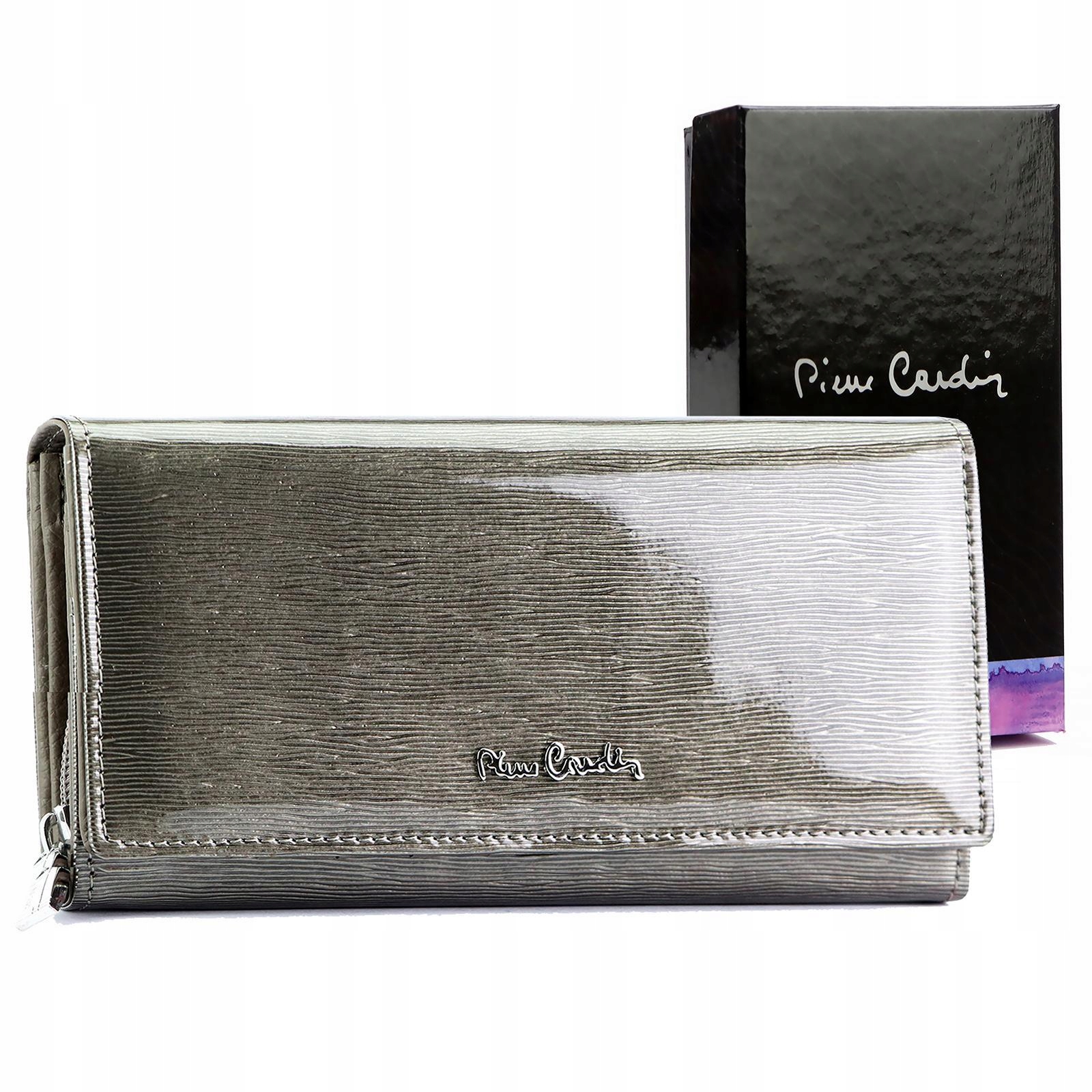Originální Velká Dámská Lakovaná Peněženka Z Přírodní Kůže Pierre Cardin