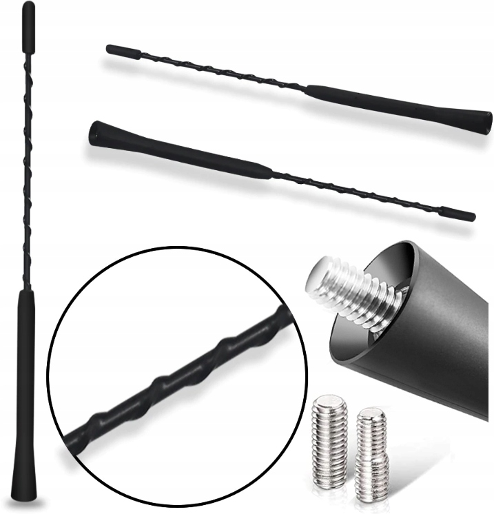 

Uniwersalna Antena Samochodowa Bat Maszt 40cm
