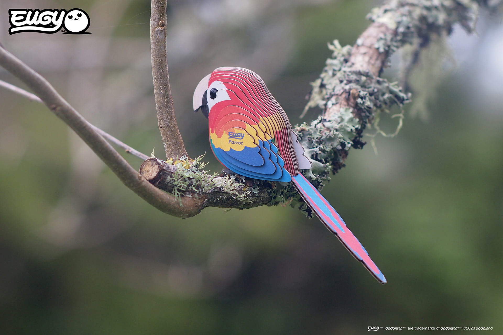 PAPUGA EKO UKŁADANKA PUZZLE 3D EUGY Głębokość produktu 2.2 cm