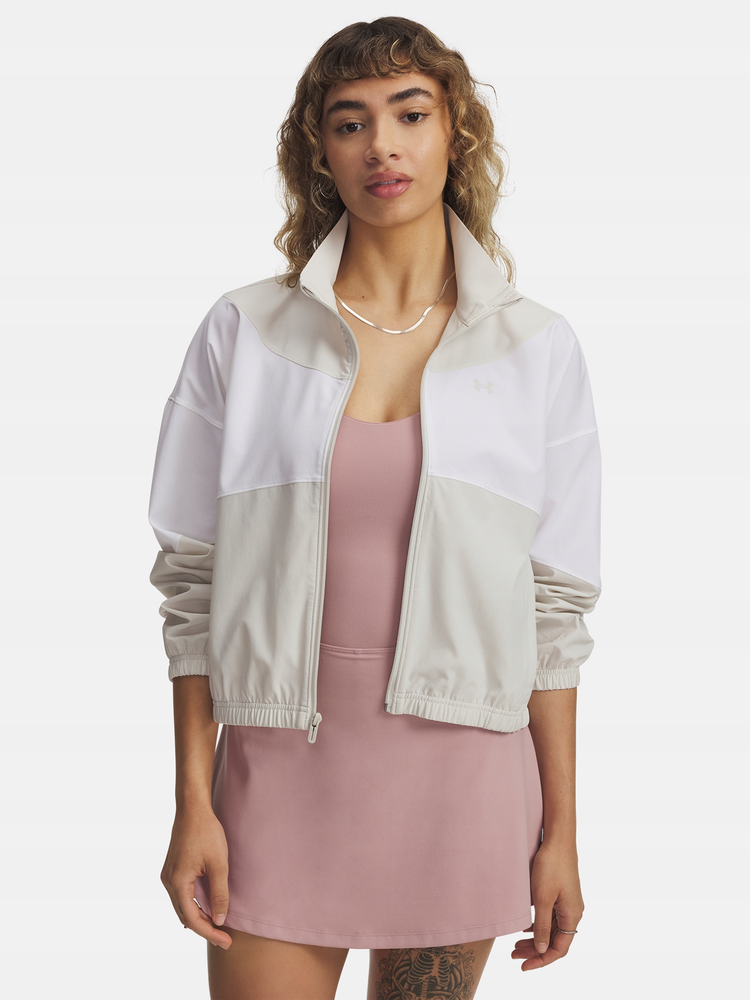 Under Armour Dámská bunda Under Armour Ua Rival Woven Jacket-WHT