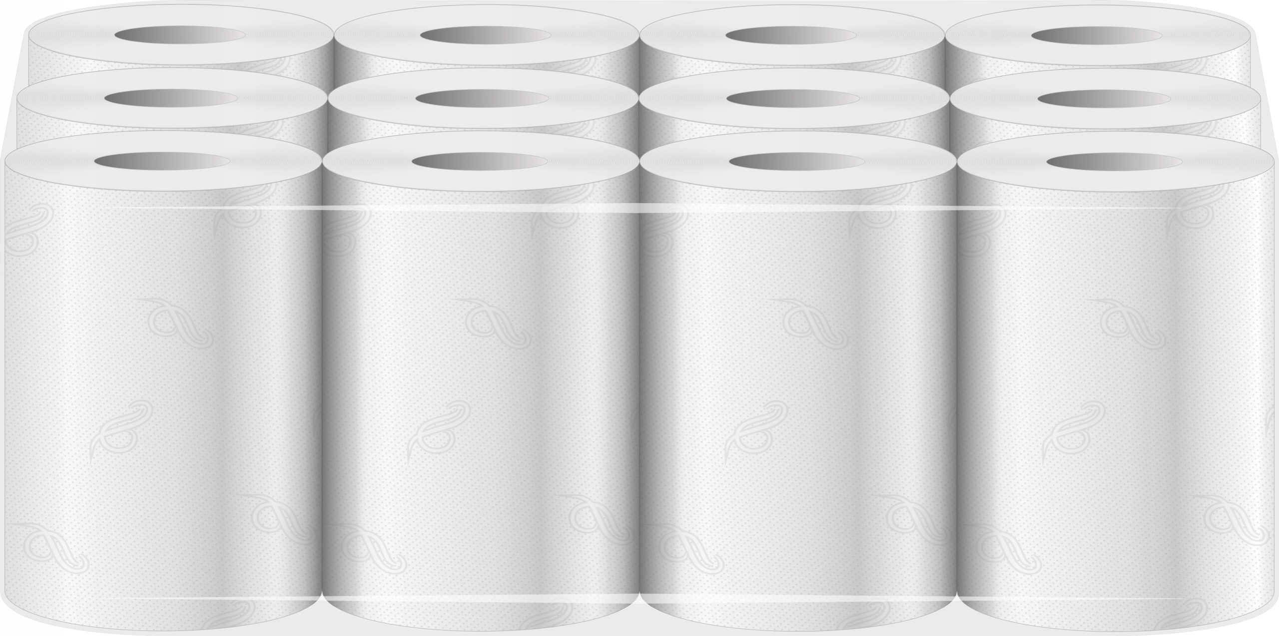 12 x RĘCZNIK PAPIEROWY W ROLI, CELULOZA, 50M, JUMBO, 2-WARSTWY