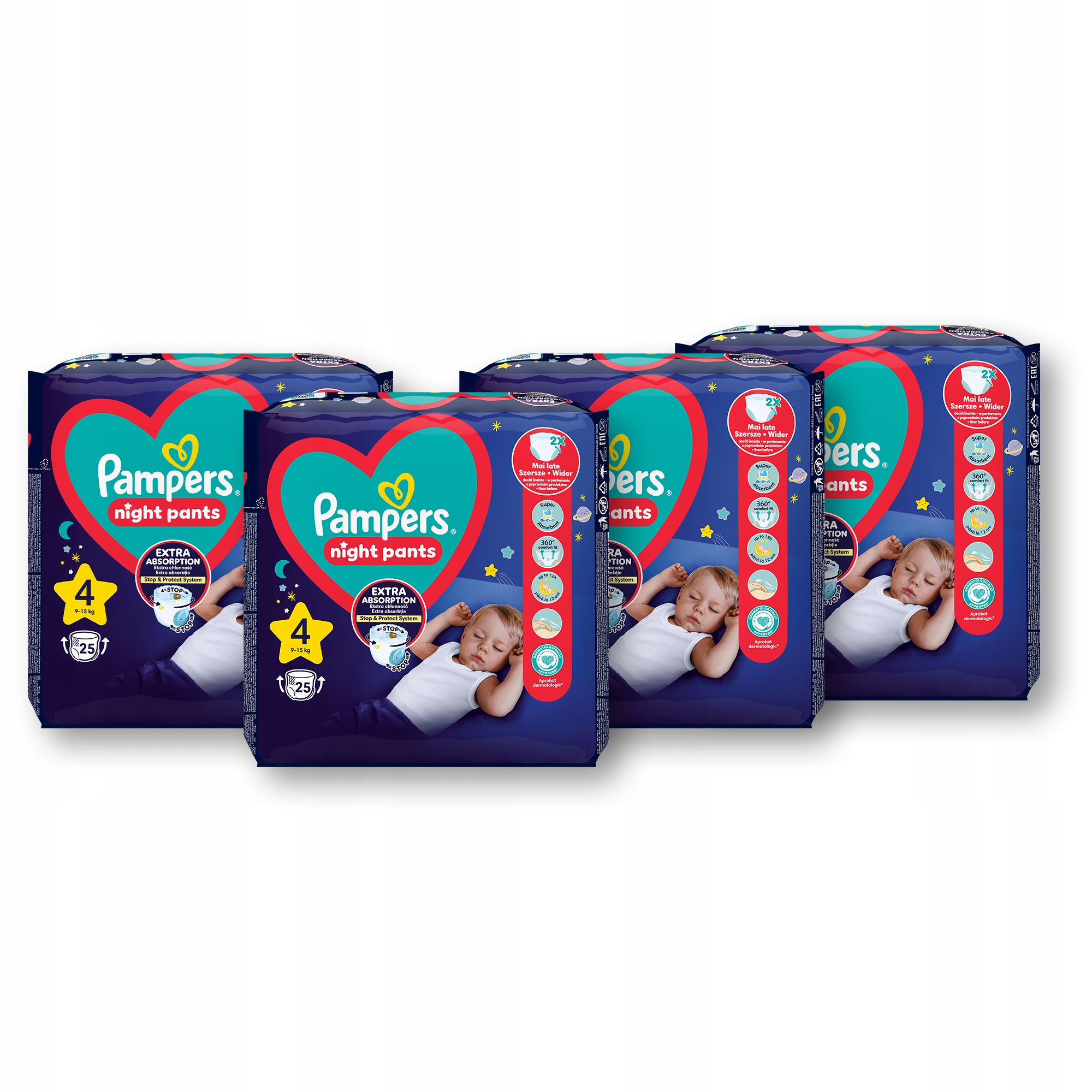 Pampers Pants Night 4 100 szt. 9-15 kg Pieluchomajtki