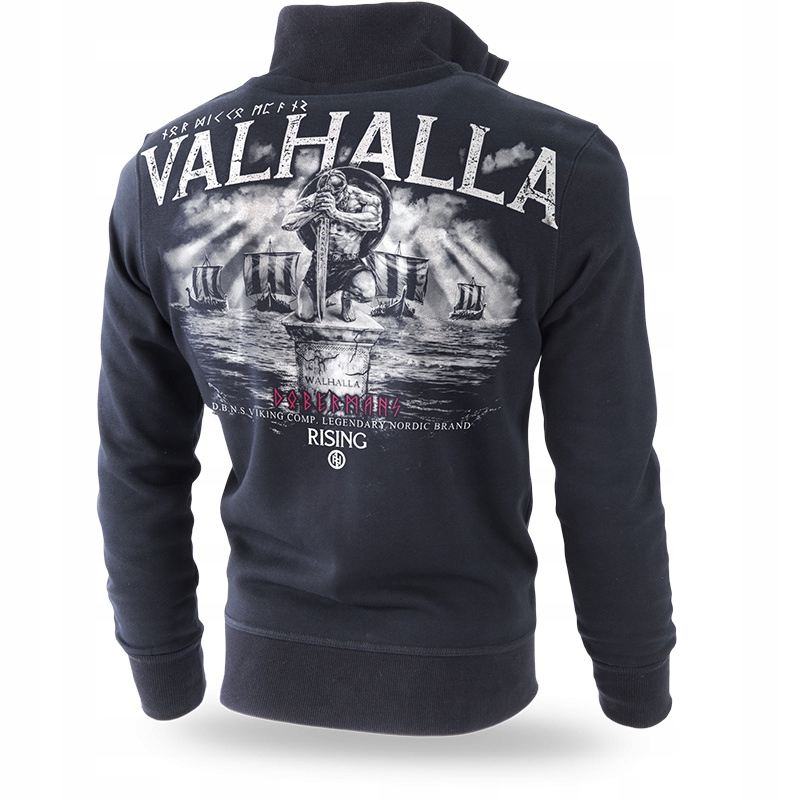 Rozepínací mikina Dobermans Aggressive "Valhalla BCZ204" vel. 3XL černá
