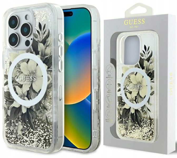 Guess pouzdro MagSafe obal kryt pro iPhone 16 Pro