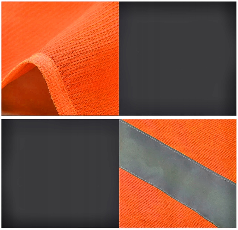 KAMIZELKA ODBLASKOWA POMARAŃCOWA OSTRZEGAWCZA BHP EN 20471 BEZPIECZEŃSTWA Rozmiar XL