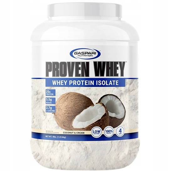 Gaspari Nutrition Proven Whey Protein Isolate protein izolát Wpi 1814 g kokos