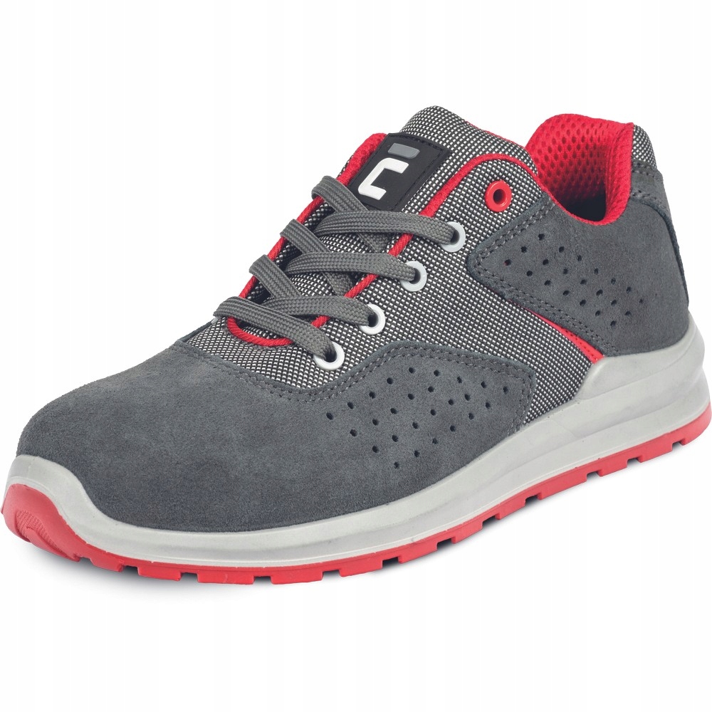 letnie lekkie półbuty robocze Grimma S1P Sr szary/czerwony Cerva 41