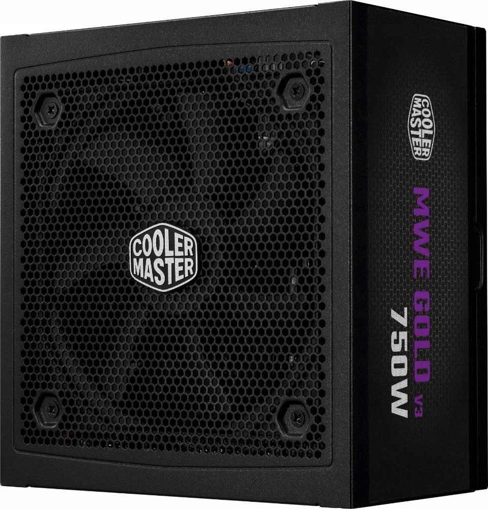 Cooler Master zdroj 750W Mwe Gold 3, 120mm, 80+ Gold, Plně modulární, …