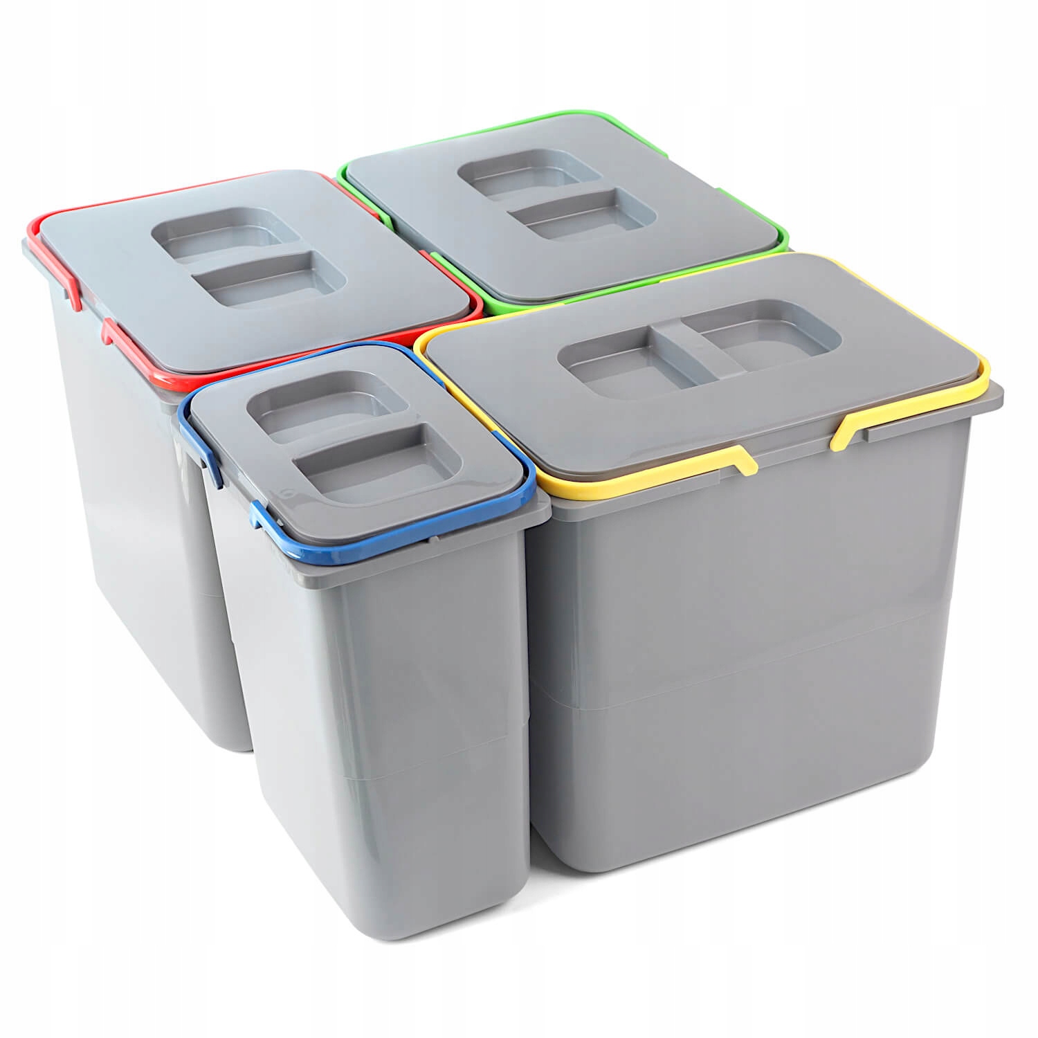 Sortownik Na Śmieci Do Szafki 60CM, 52L Łatwa I Szybka Segregacja Odpadów