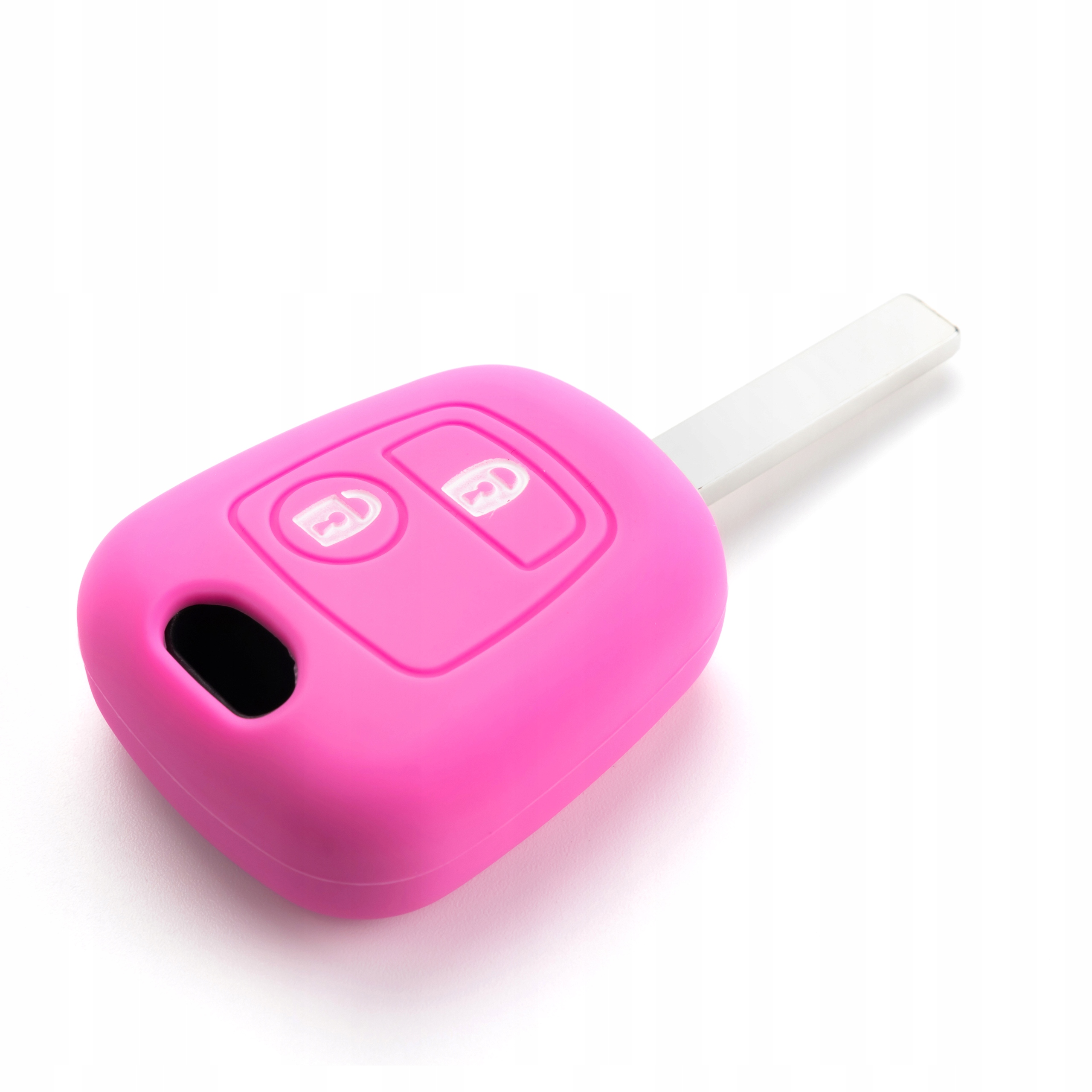 Zdjęcie AWparts ETUI NA KLUCZYK RÓŻOWE DO PEUGEOT 206 307 PARTNER