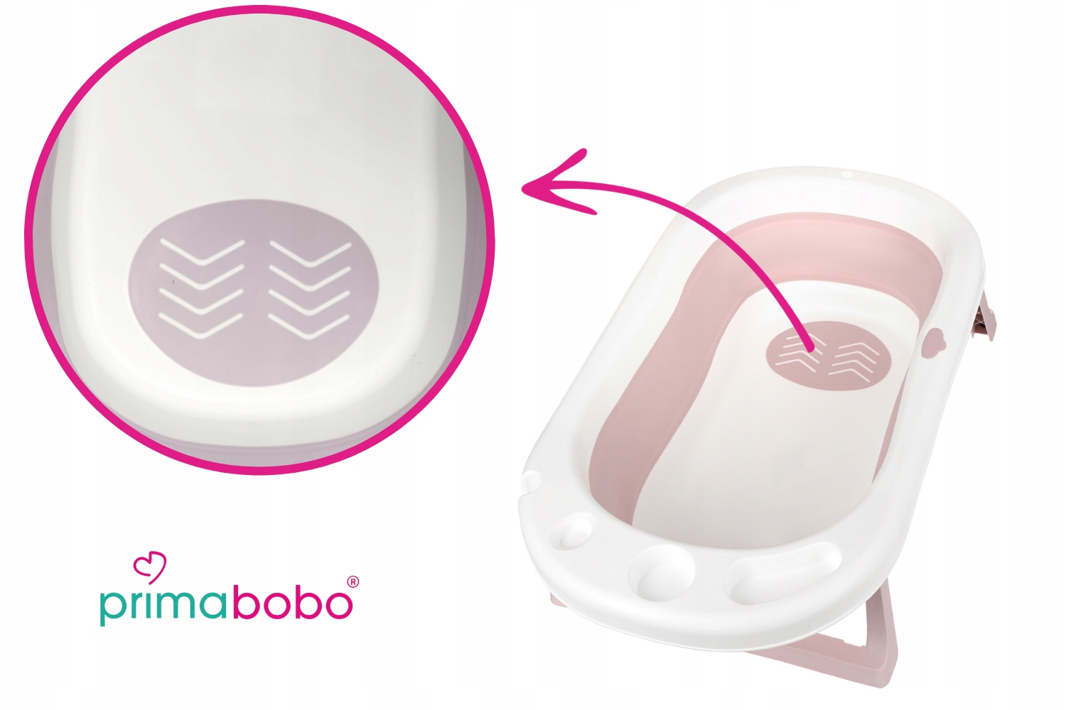 Wanienka składana MyToy dla dziecka, Poduszka, Mata, Zabawka, duża wanna Wysokość produktu 23 cm