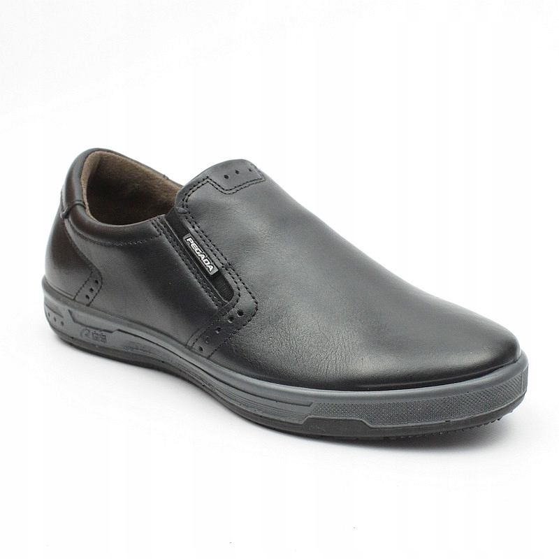 Pegada 119409 Černé Mokasíny Kůže vel. 45