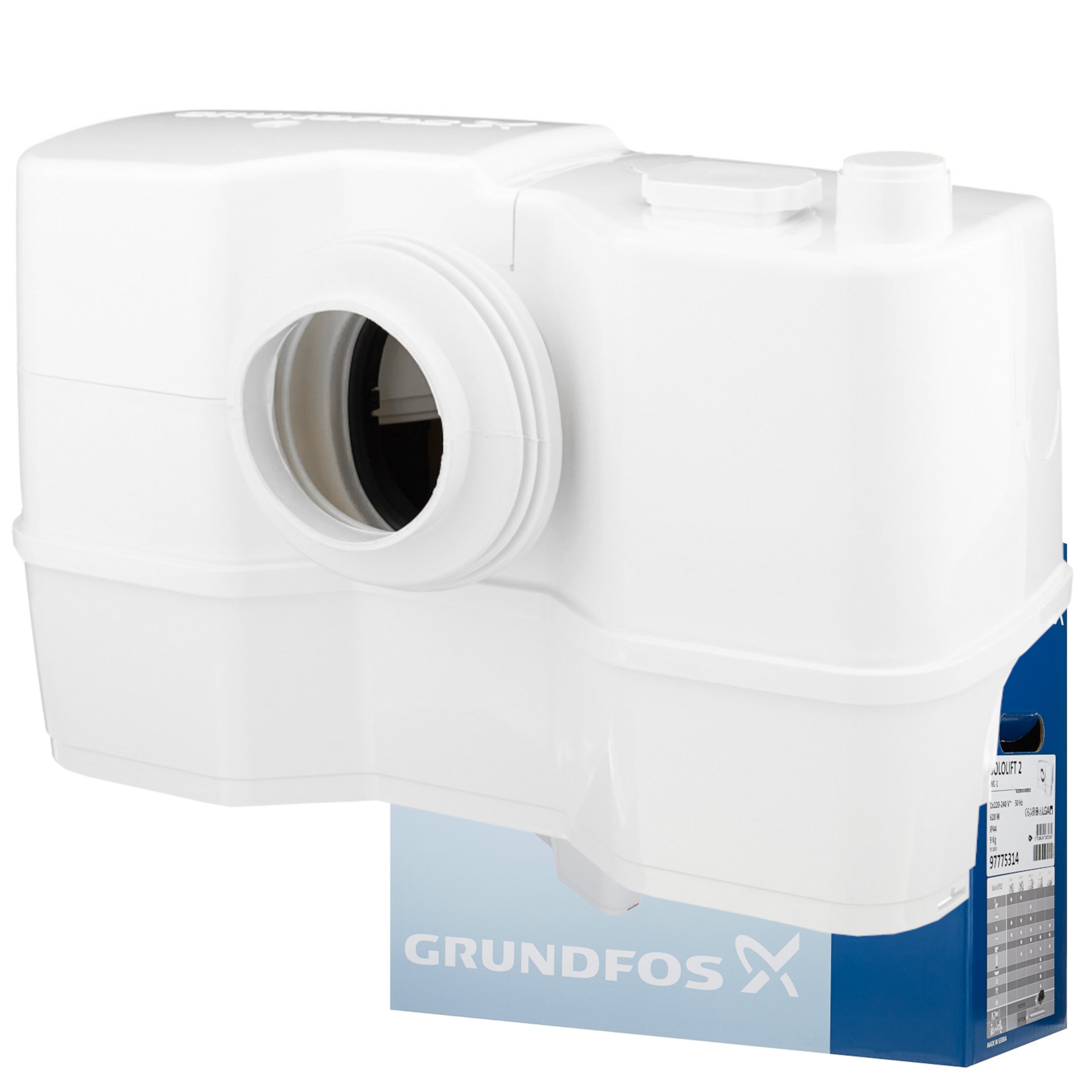 Wc Čerpadlo Drtič Fekálií Čerpací Stanice Grundfos 620W SOLOFIT2