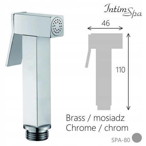 Bidetta komplet bidetowy LINE czarny mat IntimSpa Marka IntimSpa