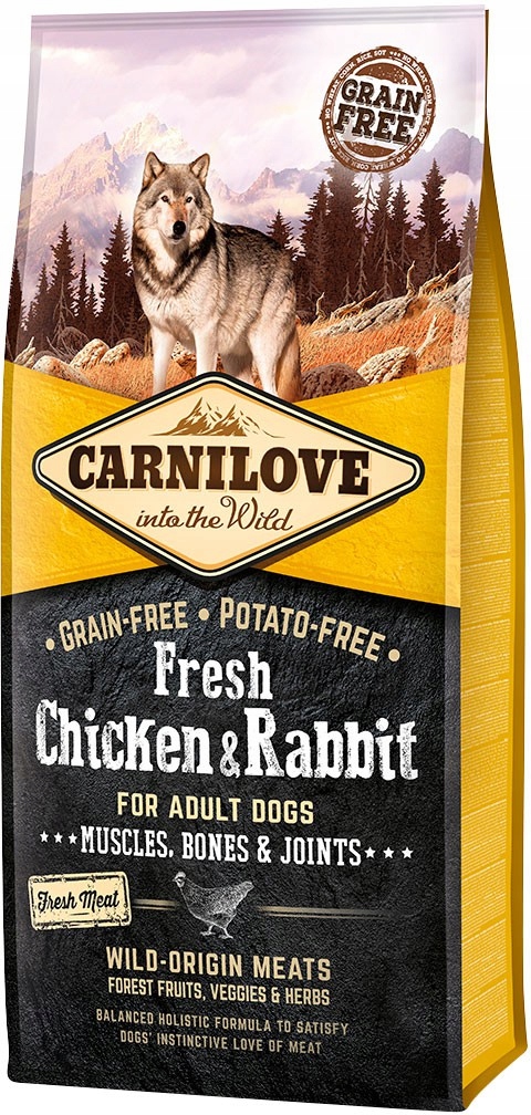 Carnilove Dog Fresh Adult Chicken and Rabbit 12kg