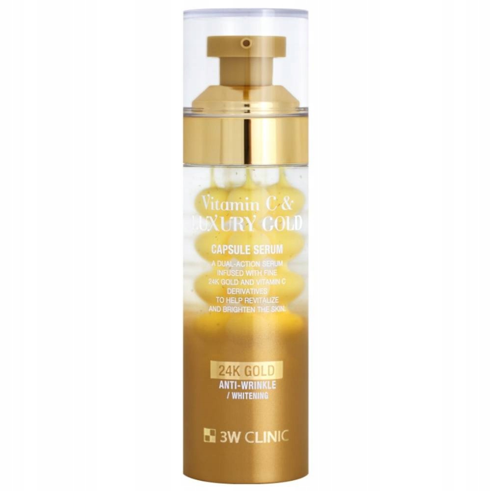3W Clinic Vitamin C & Luxury Gold kapslové pleťové sérum 56 ml