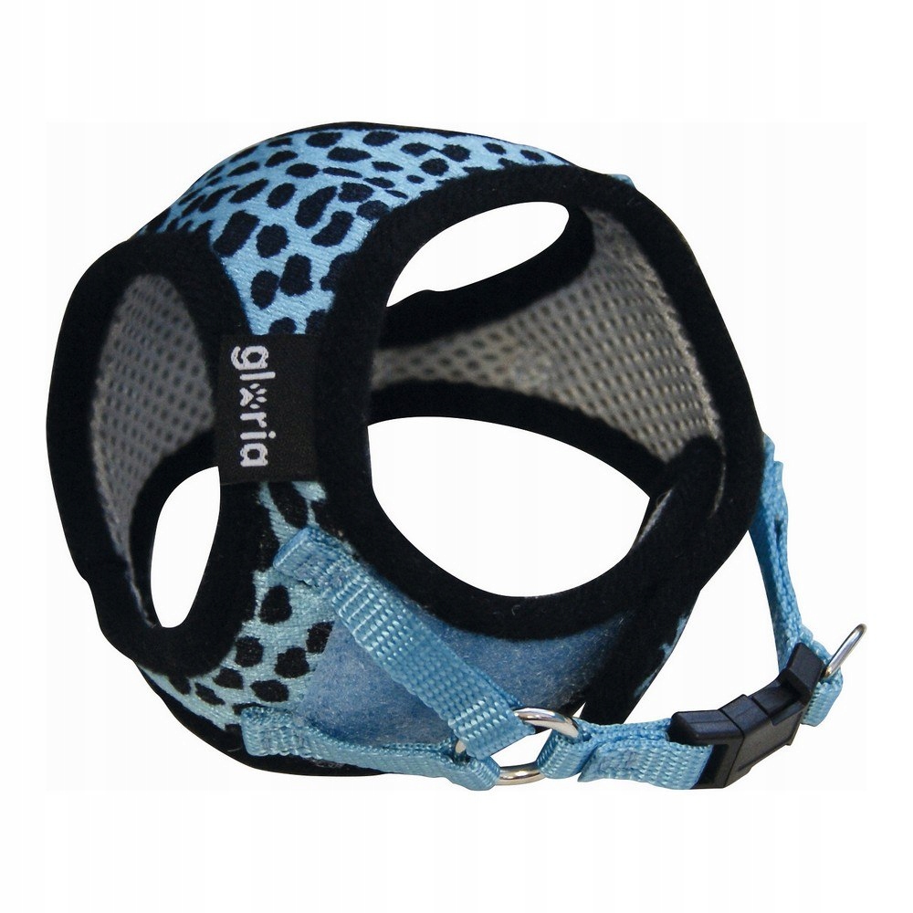 Levně Postroj pro psa Gloria Leopard 21-29 cm Modrý Velikost S
