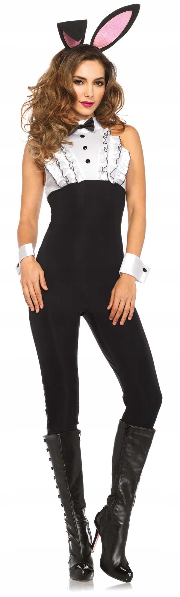 Kostým Leg Avenue 85419 Tuxedo Bunny – černobílý králík catsuit vel. S