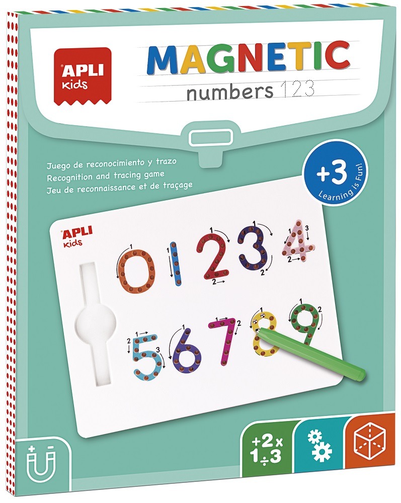

Cyfry 123 magnetyczna tablica z rysikiem Apli Kids