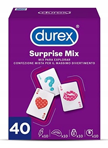 

Prezerwatywy Durex Surprise MIX 40 Sztuk