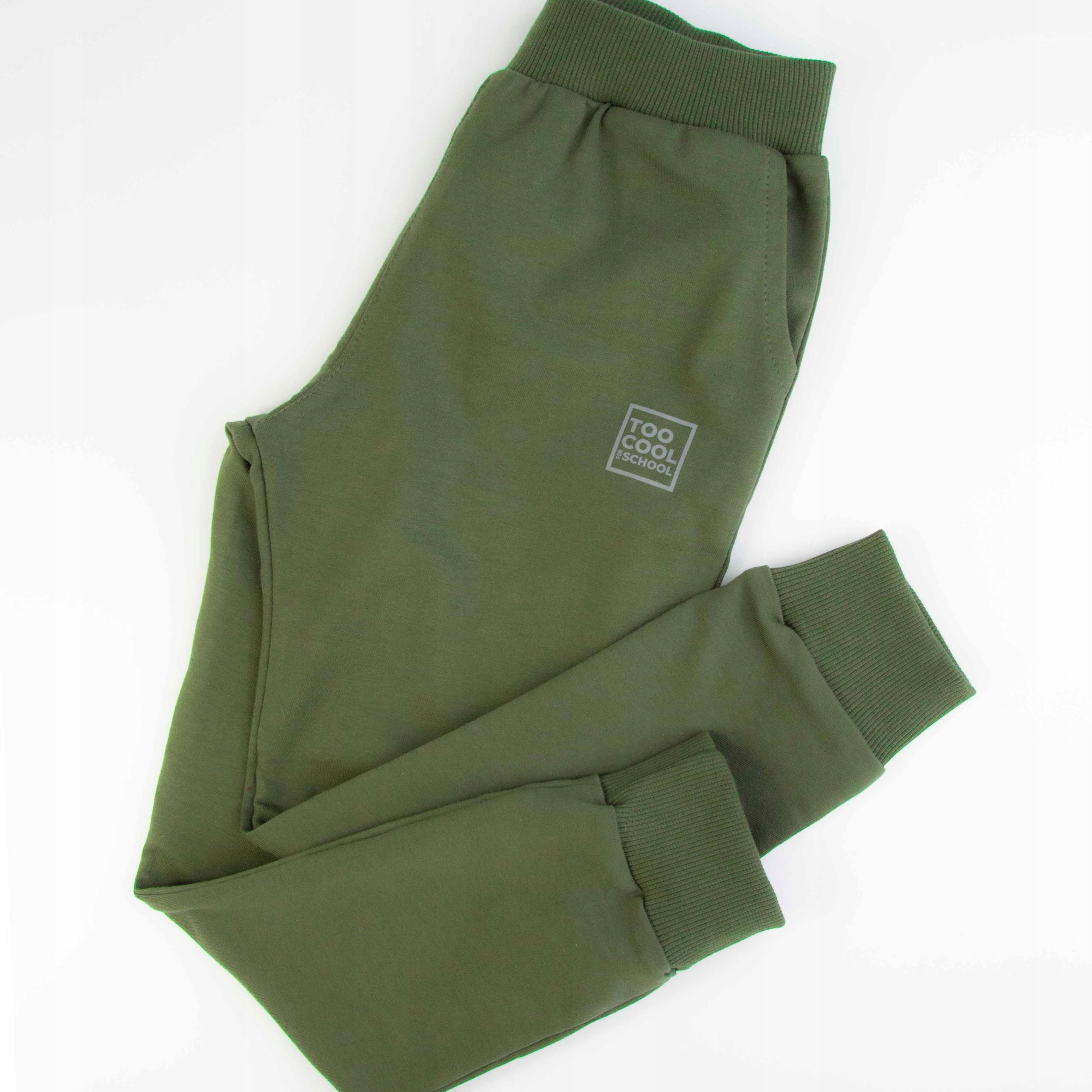 SPODNIE spodenki DRESOWE dresy bawełniane dziecięce PROSTY KRÓJ khaki 134 Marka CiuchCiuch