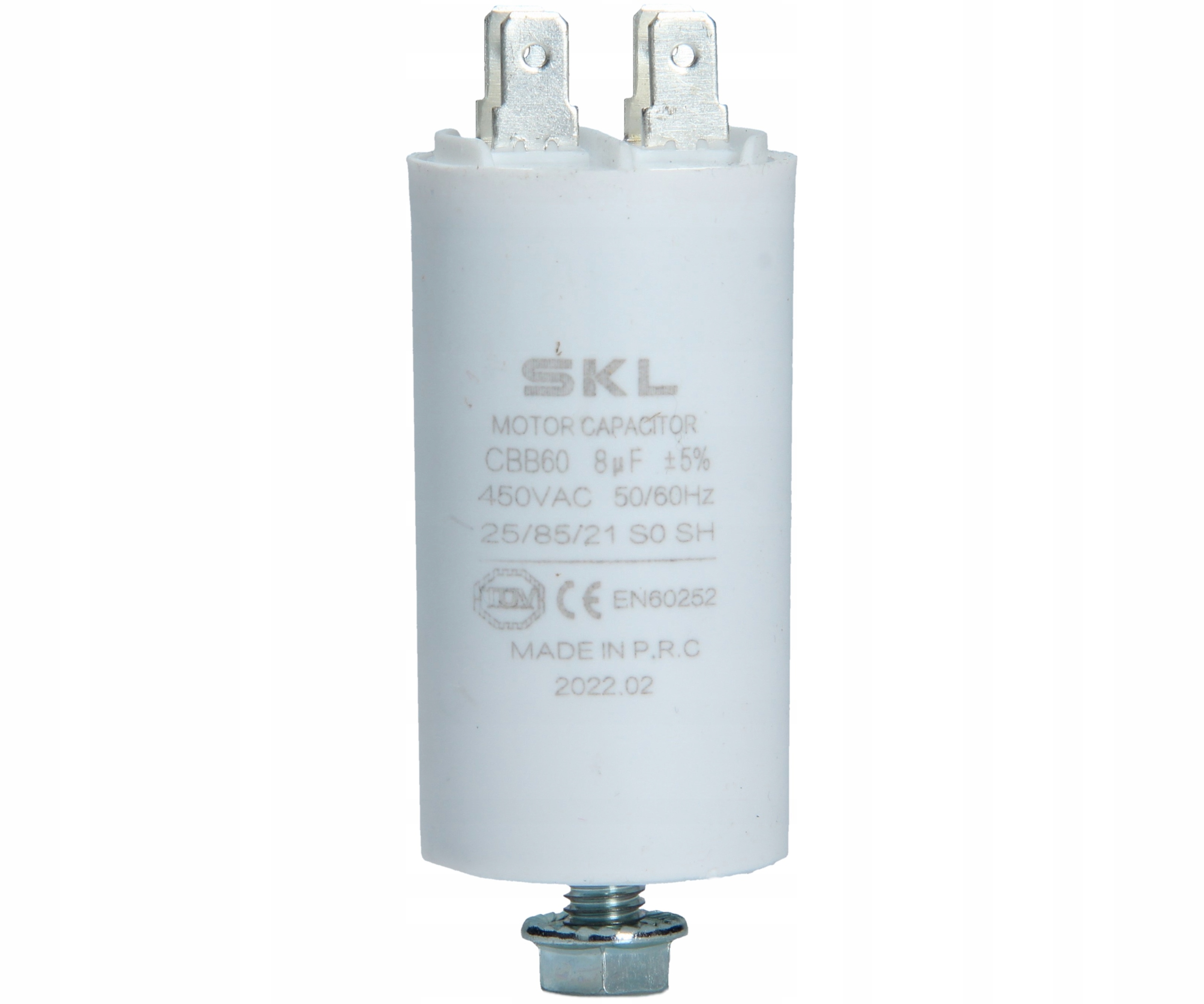 

Kondensator rozruchowy silnika CBB60 8uf 450V