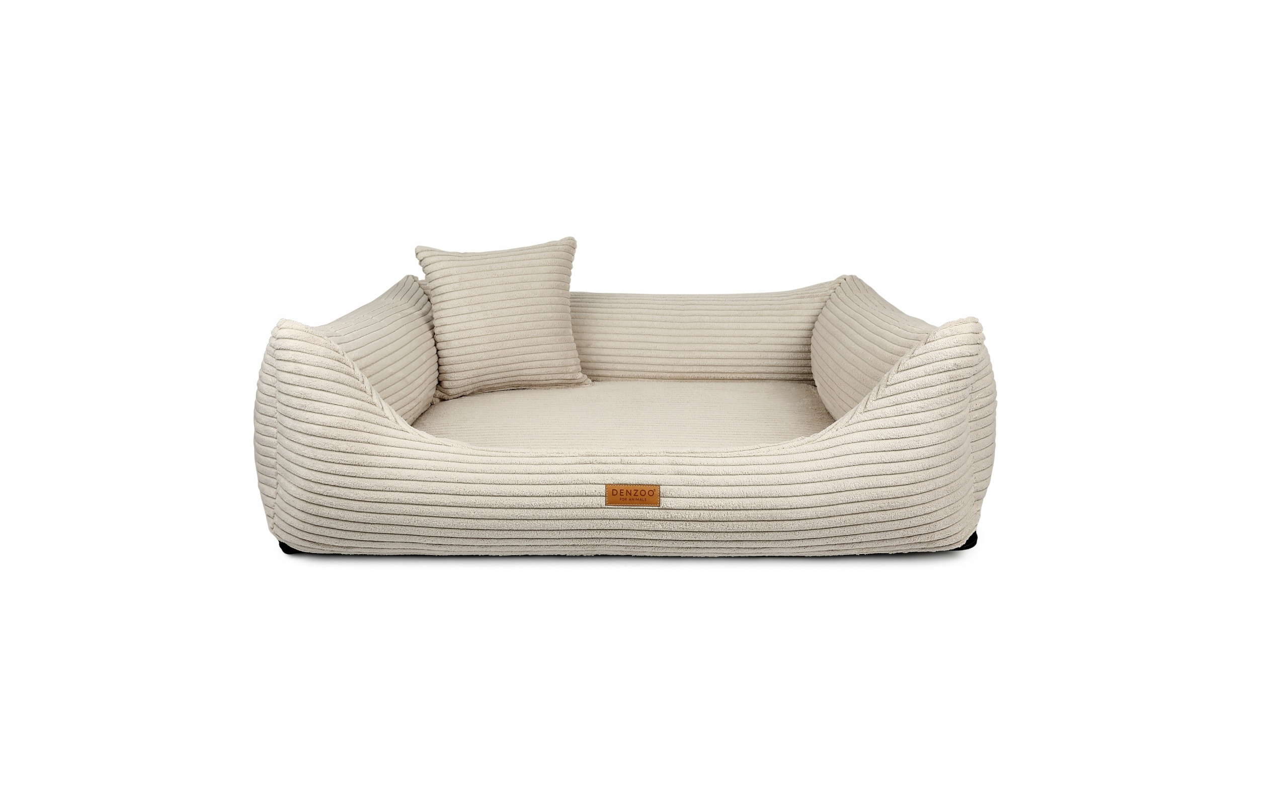 Legowisko Ortopedyczne Denzoo Rimini Beige "XL" 100x80 Kojec Sofa Posłanie