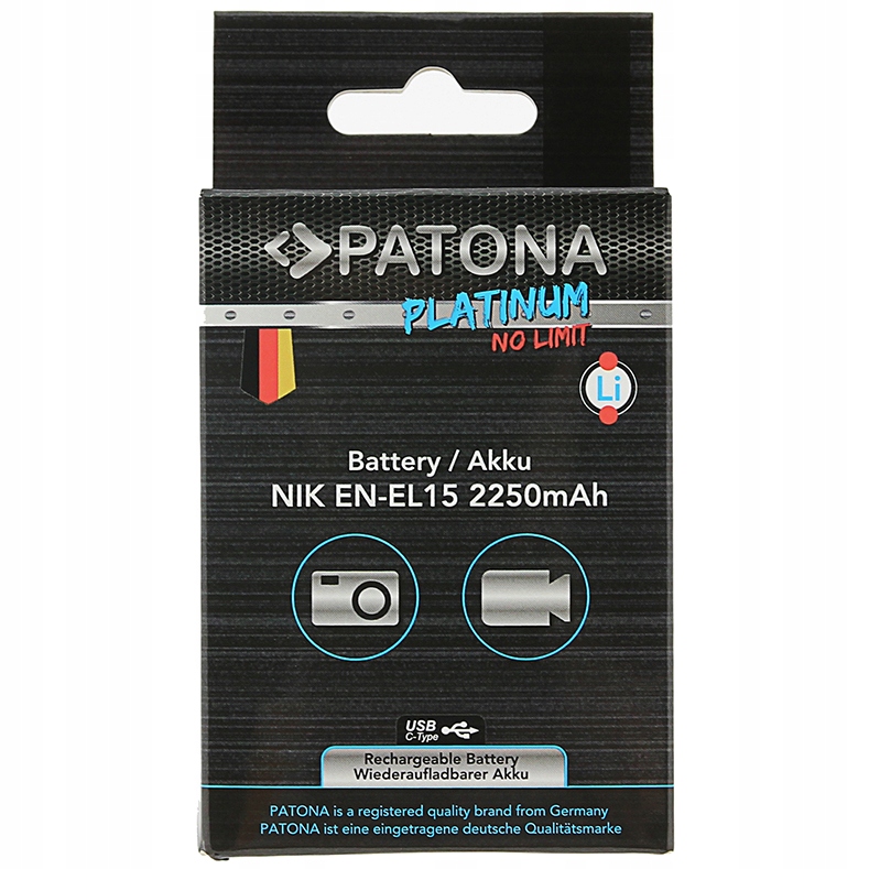 PATONA akumulator Platinum Nikon EN-EL15 z USB-C Rodzaj zamiennik