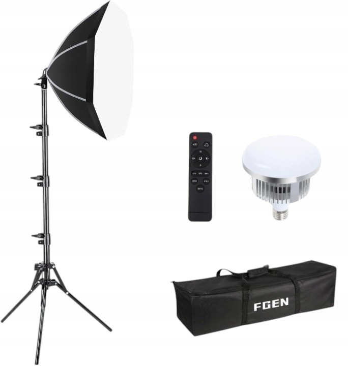 FGEN Softbox Studio Fotograficzne 2700-6400K 1x50cm Ośmiokątny LED